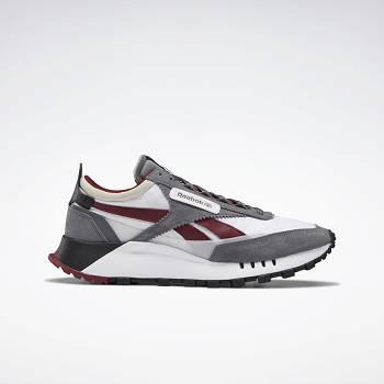 Reebok Classic Kožené Legacy Siva / Cervene - Damske Tenisky